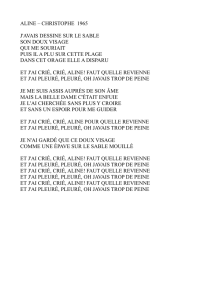 aline – christophe 1965 j`avais dessine sur le