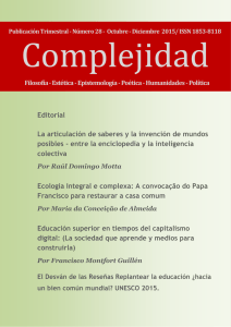 Editorial La articulación de saberes y la invención de mundos posibles