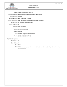 FICHA INDIVIDUAL RPM - CASA DE LA MUJER RUIZ TAGLE 384
