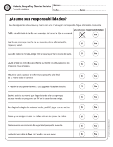 ¿Asume sus responsabilidades?