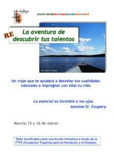 Información sobre el taller de talento