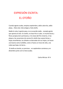 EXPRESIÓN ESCRITA: EL OTOÑO