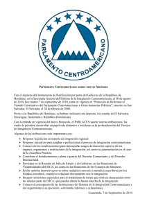 Parlamento Centroamericano asume nuevas funciones Con el