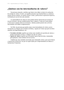 ¿Quiénes son los intermediarios de valores?