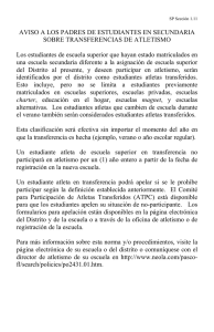 AVISO A LOS PADRES DE ESTUDIANTES EN SECUNDARIA