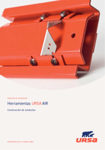 Herramientas URSA AIR: Construcción de Conductos de Climatización