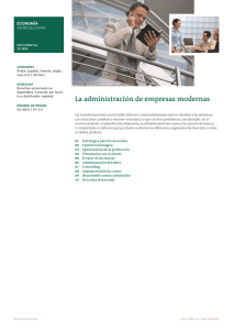 La administración de empresas modernas