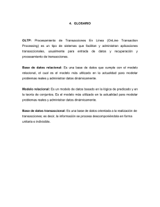 4. GLOSARIO OLTP: Procesamiento de Transacciones En Línea