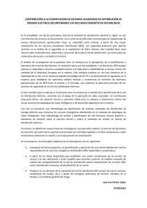 contribución a la planificación de sistemas avanzados de