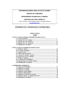 INTRODUÇÃO A NEUROLOGIA VETERINÁRIA