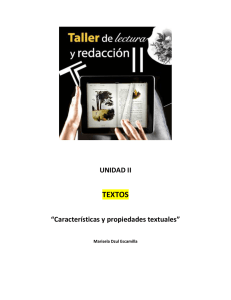 Características y propiedades textuales