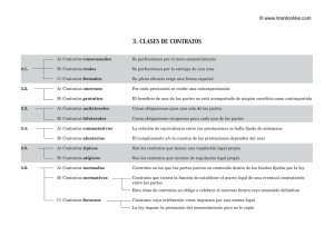 3. clases de contratos - Derecho Para Principiantes