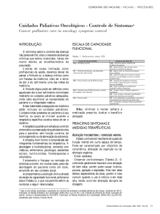 Cuidados Paliativos Oncológicos - Controle de Sintomas