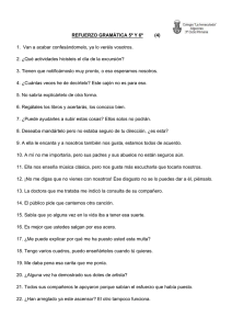REFUERZO GRAMÁTICA 5º Y 6º (4) 1. Van a acabar