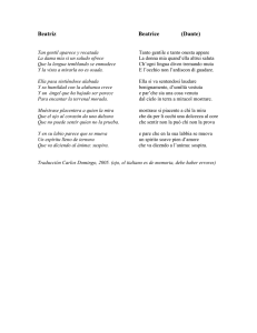 Beatrice, Dante - Web del Profesor