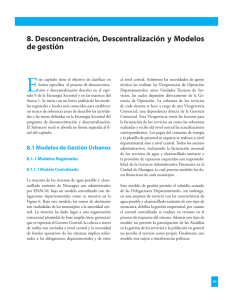 8. Desconcentración, Descentralización y Modelos de gestión