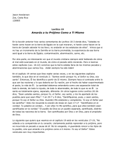 Amarás a tu Prójimo Como a Ti Mismo