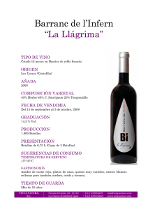 Barranc de l`Infern “La Llágrima”