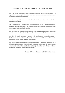 Franquismo: Fuero de los Españoles