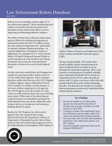 Law Enforcement Robots Datasheet