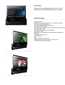 Receptor de 4 Canales Single Din de DVD / CD / VCD con pantalla