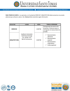 DERECHO Auditorio Santander Sede Bucaramanga Cra. 18 No. 9