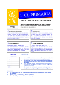 actividades 1º ciclo primaria - Fundación Llar de Mariola