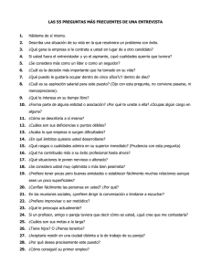 55 Preguntas Frecuentes en Entrevistas de Trabajo