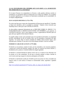 1) LAS NECESIDADES DEL HOMBRE QUE LLEVARON A LA