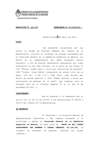 consejo de la magistratura - Poder Judicial de la Nación