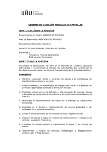 GERENTE DE DIVISIÓN MERCADO DE CAPITALES