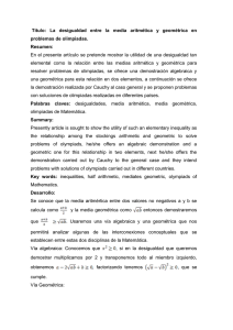La desigualdad entre la media aritmética y geométrica en