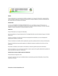 MISIÓN Formar profesionales con conocimientos científico