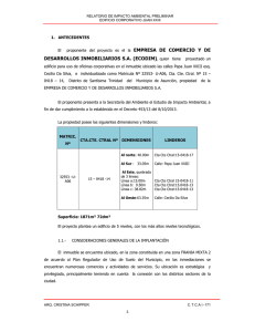 DESARROLLOS INMOBILIARIOS S.A. (ECODIM), quien tiene