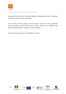 DESPUÉS DEL PARTO: ROTACIÓN DEL TRONCO Nos sentamos