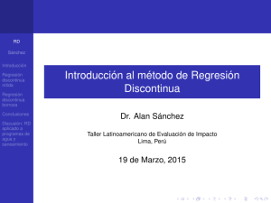 Introducción al método de Regresión Discontinua