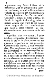 argumento muy fuerte á favor de la parsimonia , de un pasage de un