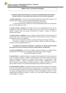 Tema 4. Las funciones del lenguaje