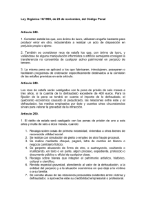 Estafas y conductas afines (arts. 248-251)