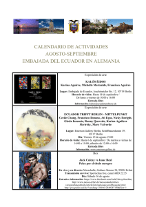calendario de actividades agosto-septiembre embajada del ecuador