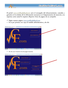 El portal www.certificadofiscal.com será el encargado del