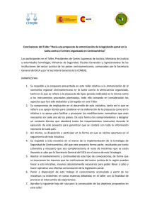 Armonización Legislación Penal Crimen Organizado Centroamérica