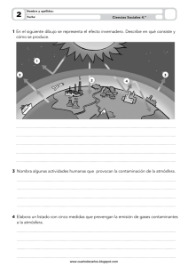 Efecto Invernadero y Contaminación: Ciencias Sociales 4º