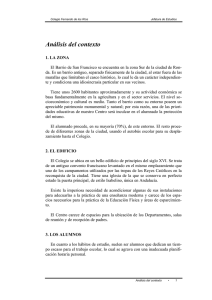 Análisis del Contexto Colegio Fernando de los Ríos