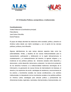 GT-10 Estudios Políticos, sociojurídicos, e institucionales