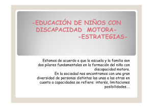 EDUCACIÓN DE NIÑOS CON DISCAPACIDAD MOTORA