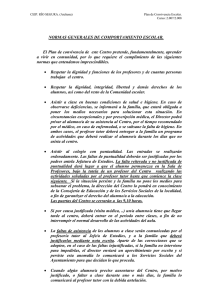 Normas Generales de Comportamiento Escolar