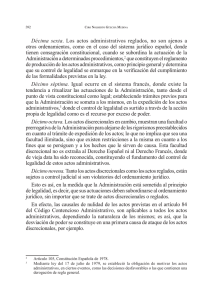 Décima sexta. Los actos administrativos reglados, no son ajenos a