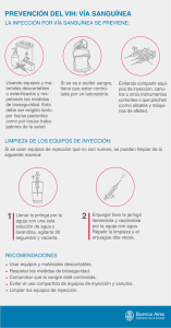 vía sanguínea. Medidas de prevención