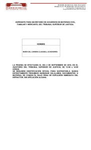 aspirante para secretario de acuerdos en materias civil, familiar y